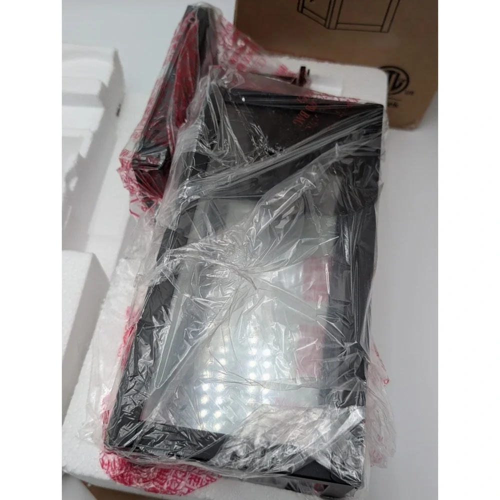 14 Inch Outdoor Wall Lantern - Black Patio Light, Waterproof Exterior Porch Scon